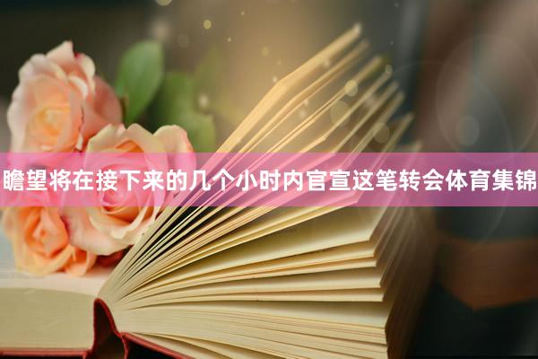 瞻望将在接下来的几个小时内官宣这笔转会体育集锦