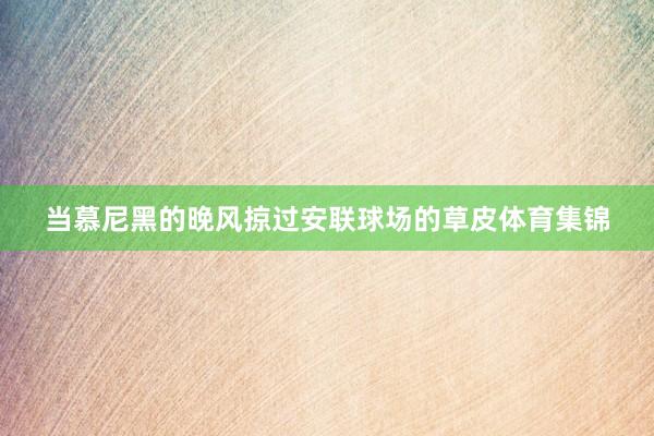 当慕尼黑的晚风掠过安联球场的草皮体育集锦
