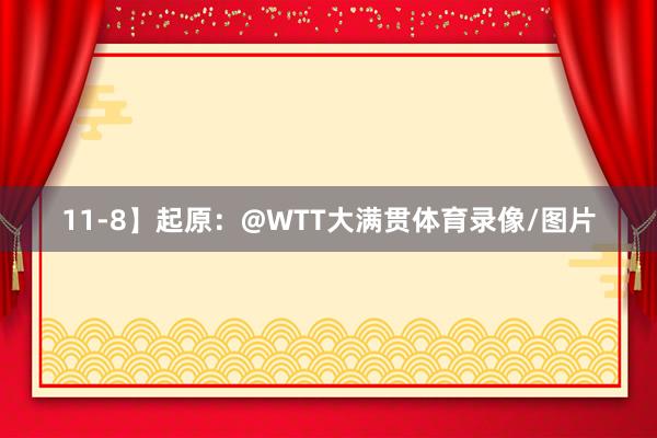 11-8】起原：@WTT大满贯体育录像/图片