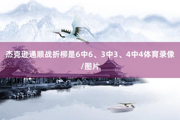 杰克逊通顺战折柳是6中6、3中3、4中4体育录像/图片