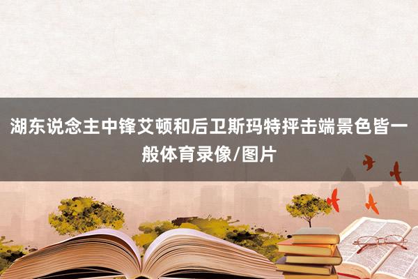 湖东说念主中锋艾顿和后卫斯玛特抨击端景色皆一般体育录像/图片
