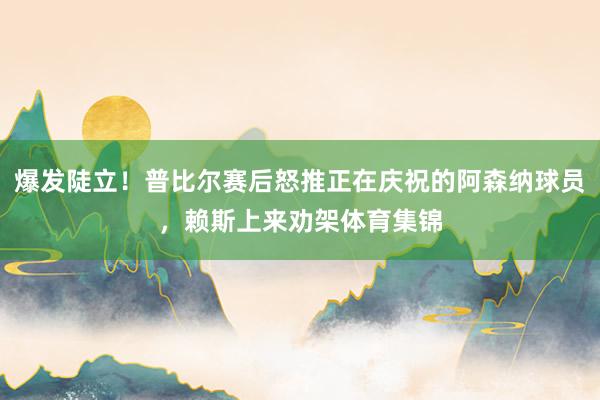 爆发陡立！普比尔赛后怒推正在庆祝的阿森纳球员，赖斯上来劝架体育集锦