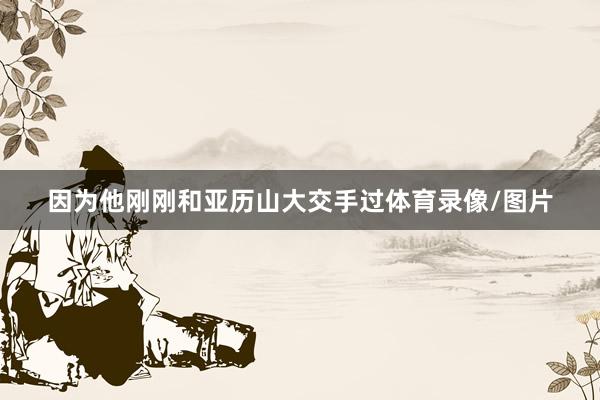 因为他刚刚和亚历山大交手过体育录像/图片